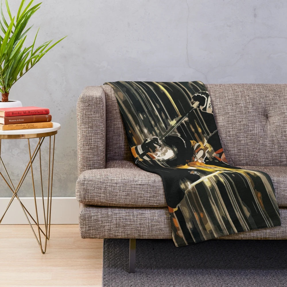 Sidney Crosby Painting Plush Blanket
