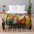 Fashionably Designed Plush Blanket with Artistic Patterns