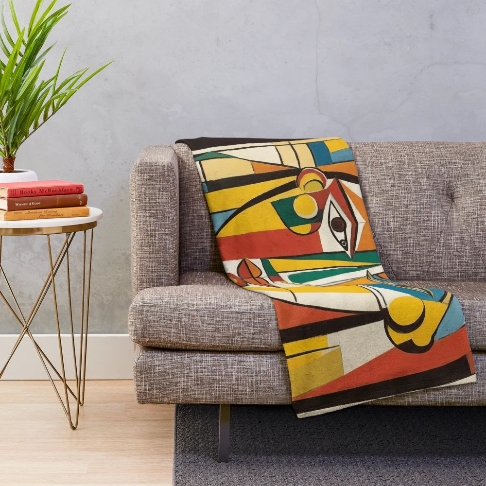 Fashionably Designed Plush Blanket with Artistic Patterns