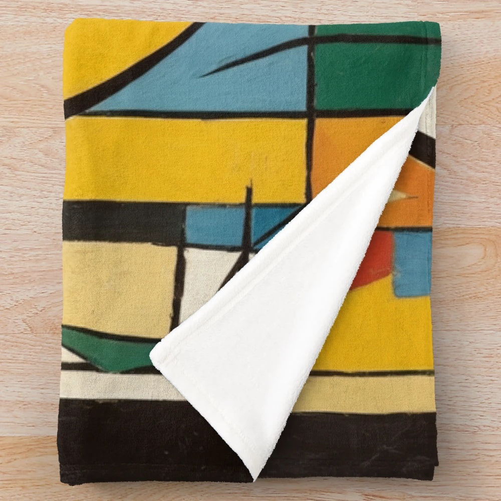 Fashionably Designed Plush Blanket with Artistic Patterns