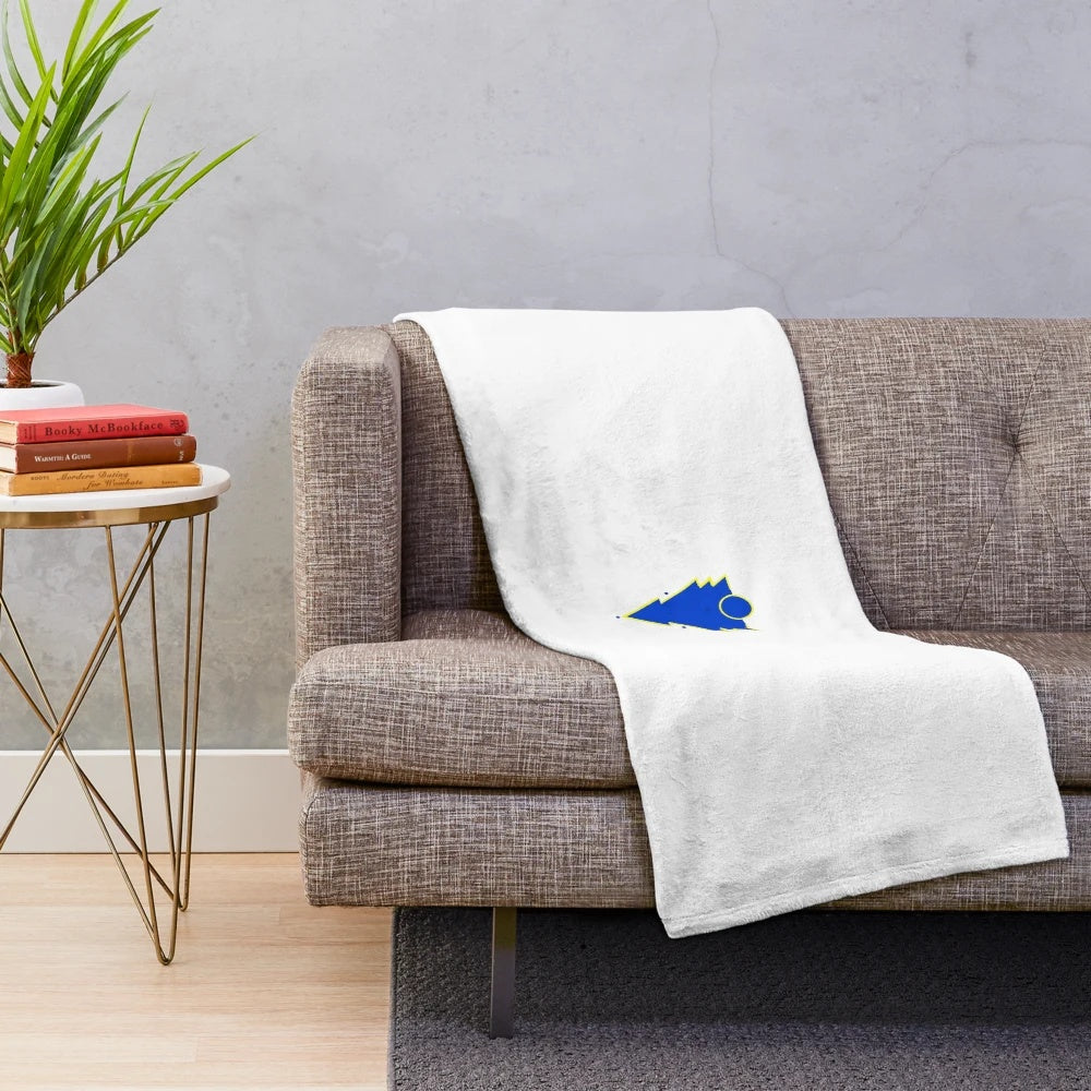 Artistically designed plush blanket featuring various patterns and designs