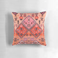Decorative throw pillow featuring a vibrant Moroccan-inspired artwork design