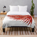 Asa Plush Blanket featuring an abstract, nature-inspired design