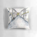 Ashton Lane Glasgow Pillow featuring a stunning cityscape of the Scottish city
