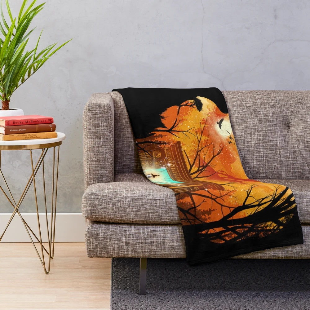 Aslan the lion plush blanket from the Narnia fantasy series
