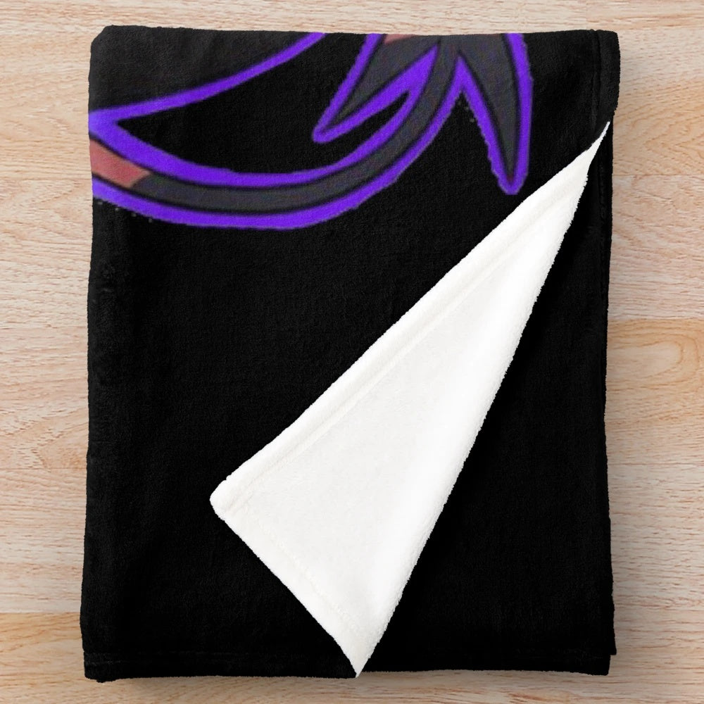 Asmodeus inspired plush blanket from Helluva Boss animated series