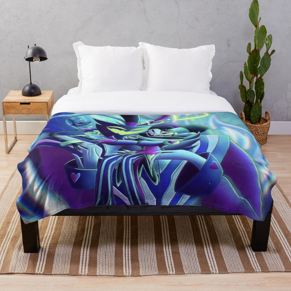 Asmodeus Helluva Boss Themed Plush Blanket