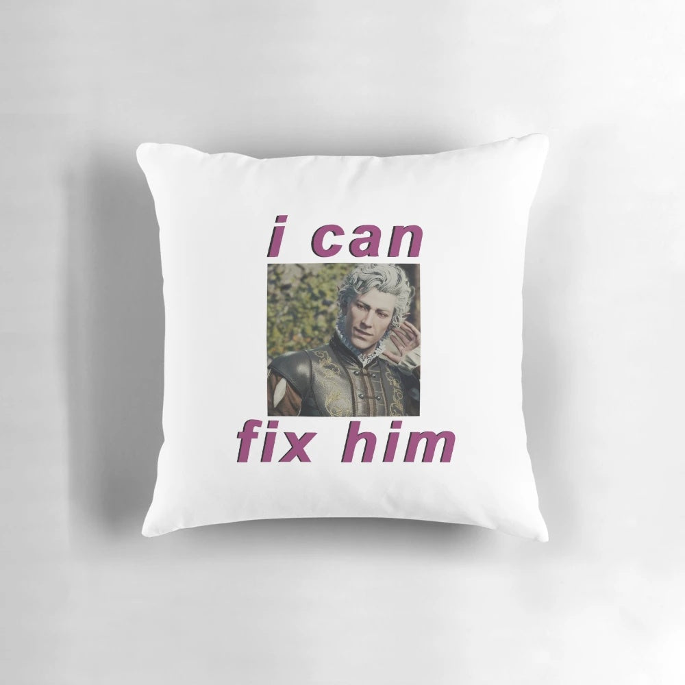 Astarion "I Can Fix Him" Plush Pillow, Officially Licensed Baldur's Gate 3 Merchandise