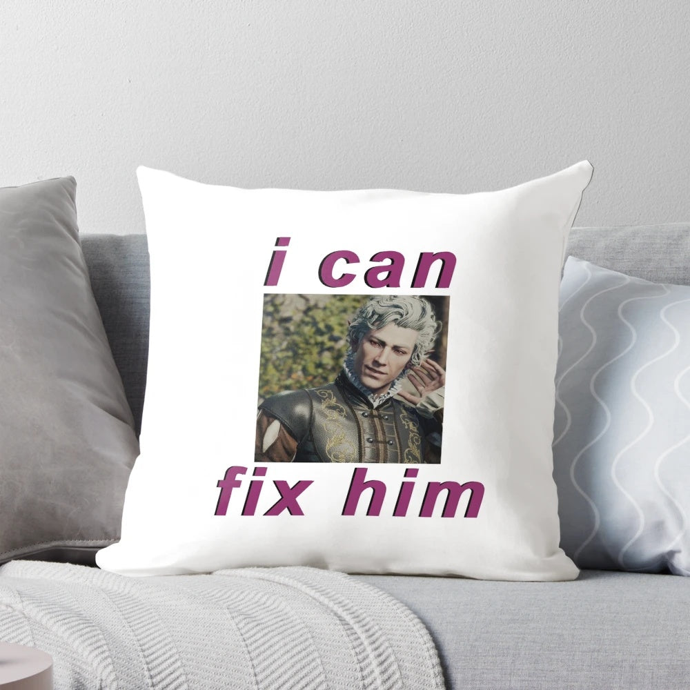 Astarion "I Can Fix Him" Plush Pillow, Officially Licensed Baldur's Gate 3 Merchandise