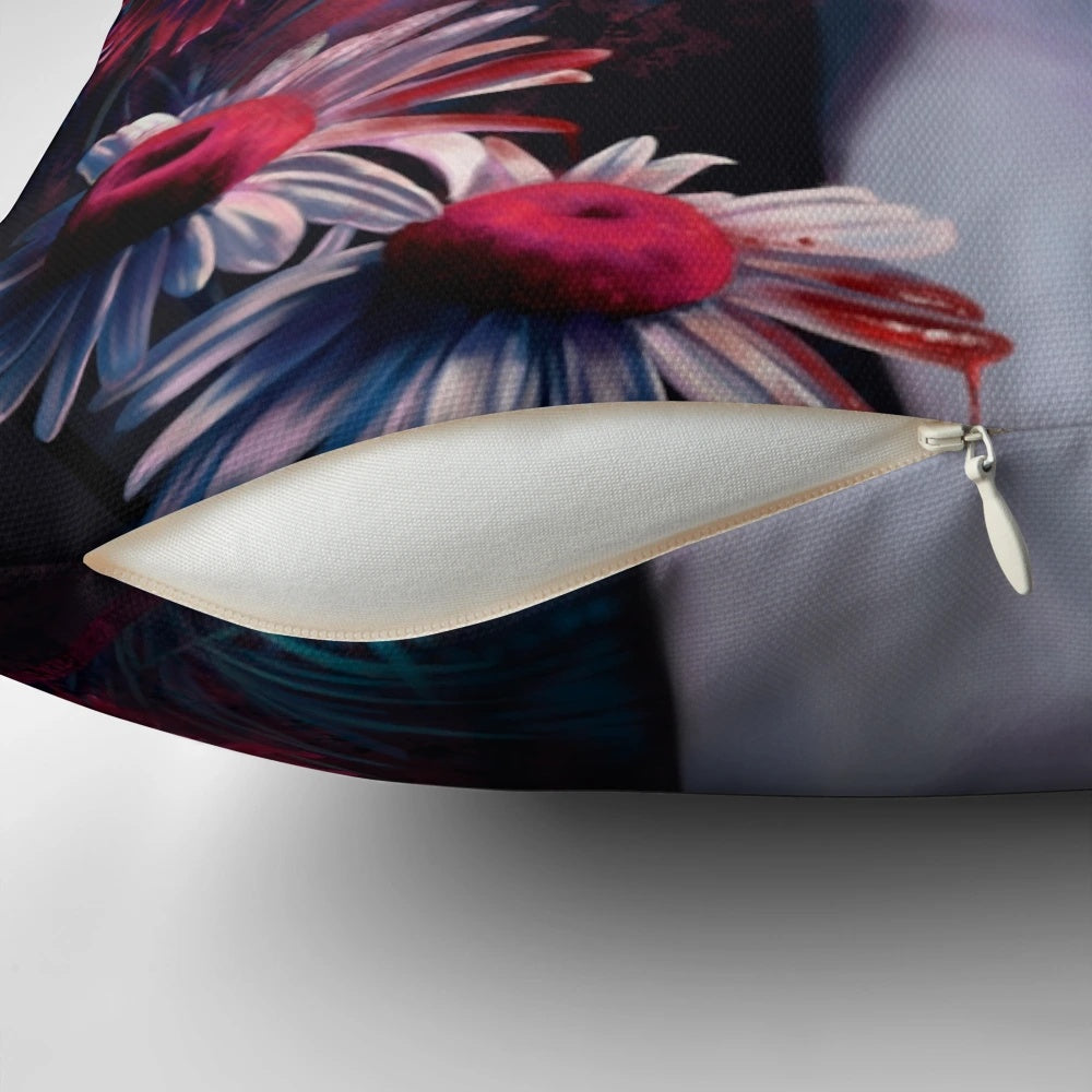 Astarion-inspired portrait pillow featuring the Baldur's Gate vampire character