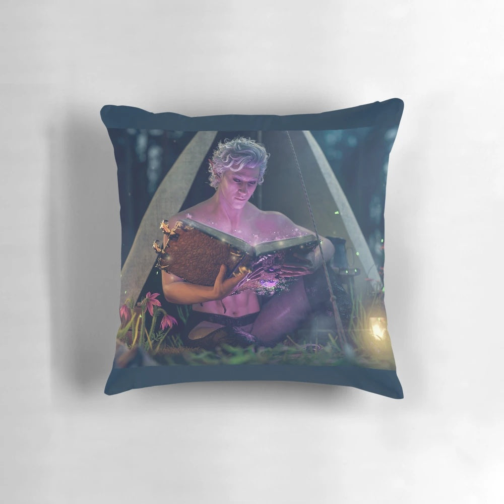 Astarion Pillow, a soft and plush pillow featuring the character from the fantasy video game.