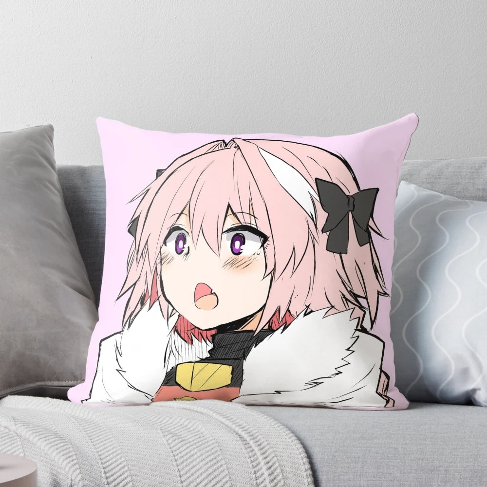 Astolfo Anime Trap Kawaii Femboy Pillow from Fate Apocrypha