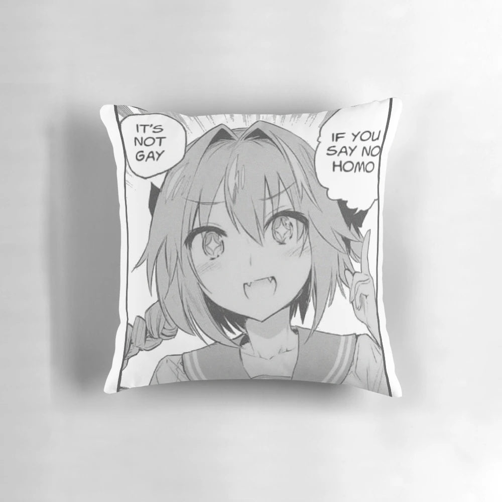 Astolfo-inspired decorative pillow, featuring the popular character from the Fate Grand Order anime series.