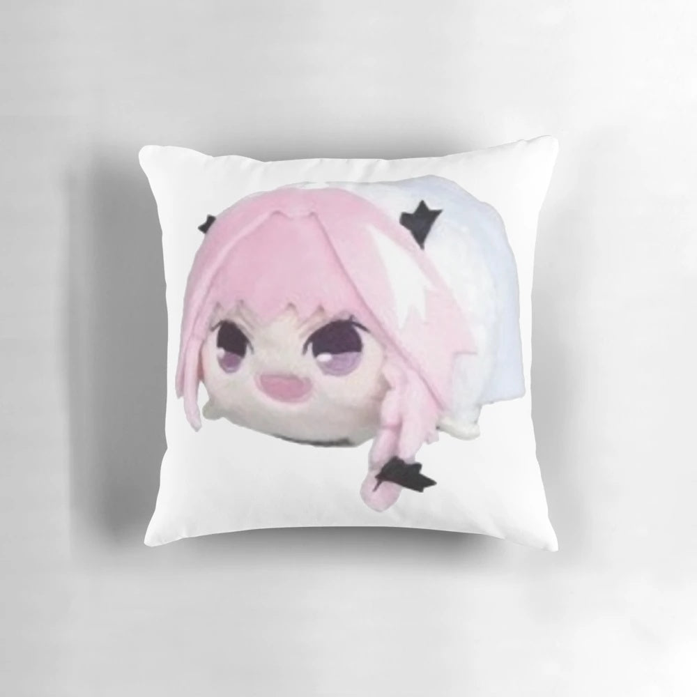 Soft and cuddly Astolfo-themed bean pillow, perfect for meme lovers and those seeking unique, kawaii home decor.