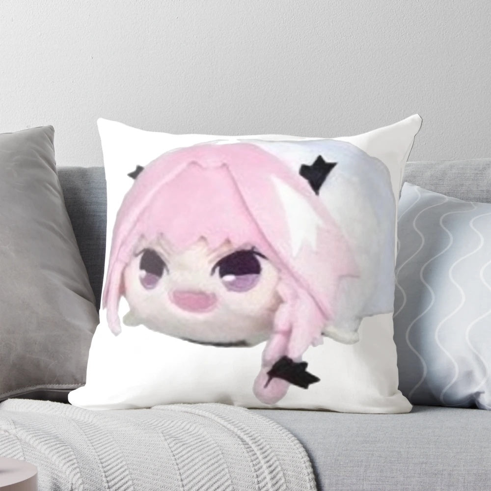 Soft and cuddly Astolfo-themed bean pillow, perfect for meme lovers and those seeking unique, kawaii home decor.