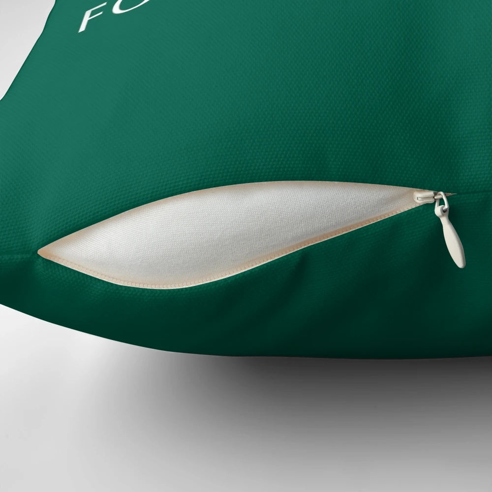 Aston Martin Racing Formula 1 Throw Pillow with Chrome Logo