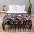 Aston Villa Legends Plush Blanket - Featuring Mosaic Collage of Club Legends
