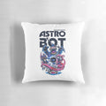 Astro Bot, the cute robot character from Astros Playroom on Playstation, featured on a cozy pillow.