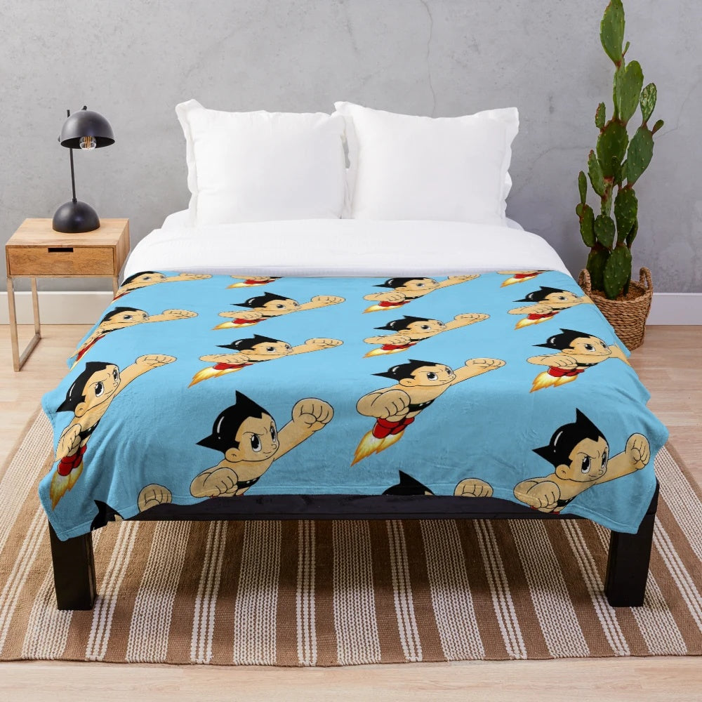 Astro Boy Inspired Plush Blanket