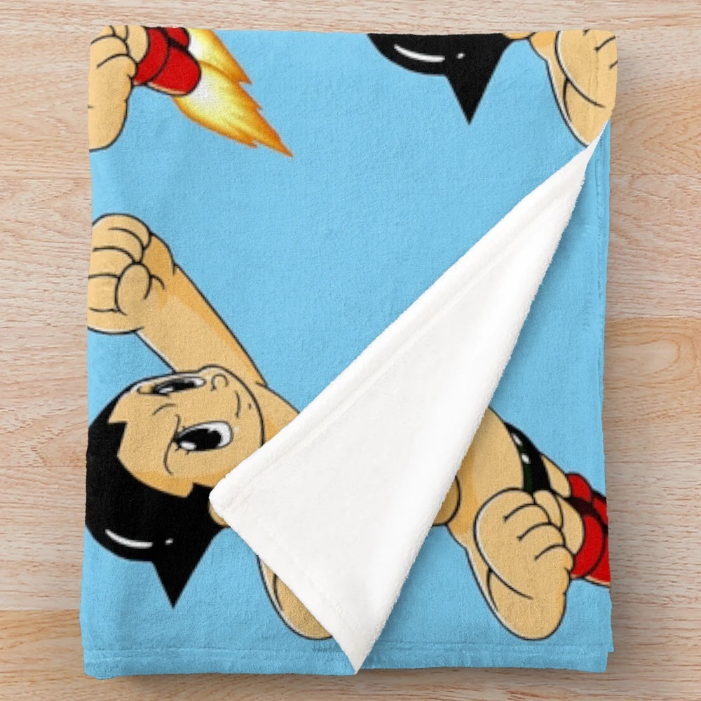 Astro Boy Inspired Plush Blanket