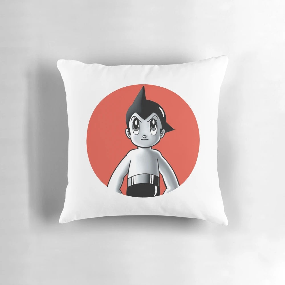 Astro Boy - Mighty Atom (Tetsuwan Atom) inspired pillow featuring the iconic character design