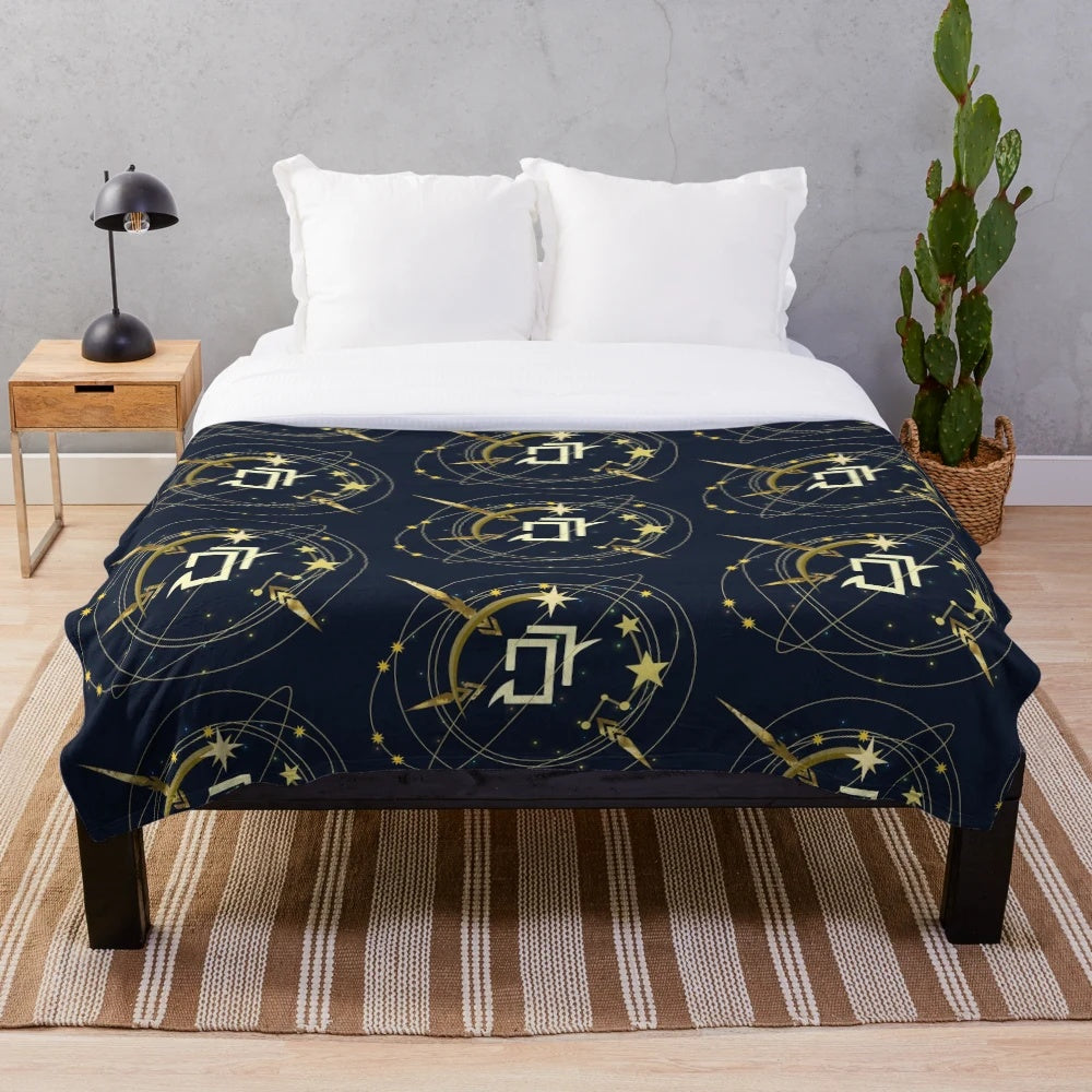 FFXIV Astrologian-themed plush blanket with job class design