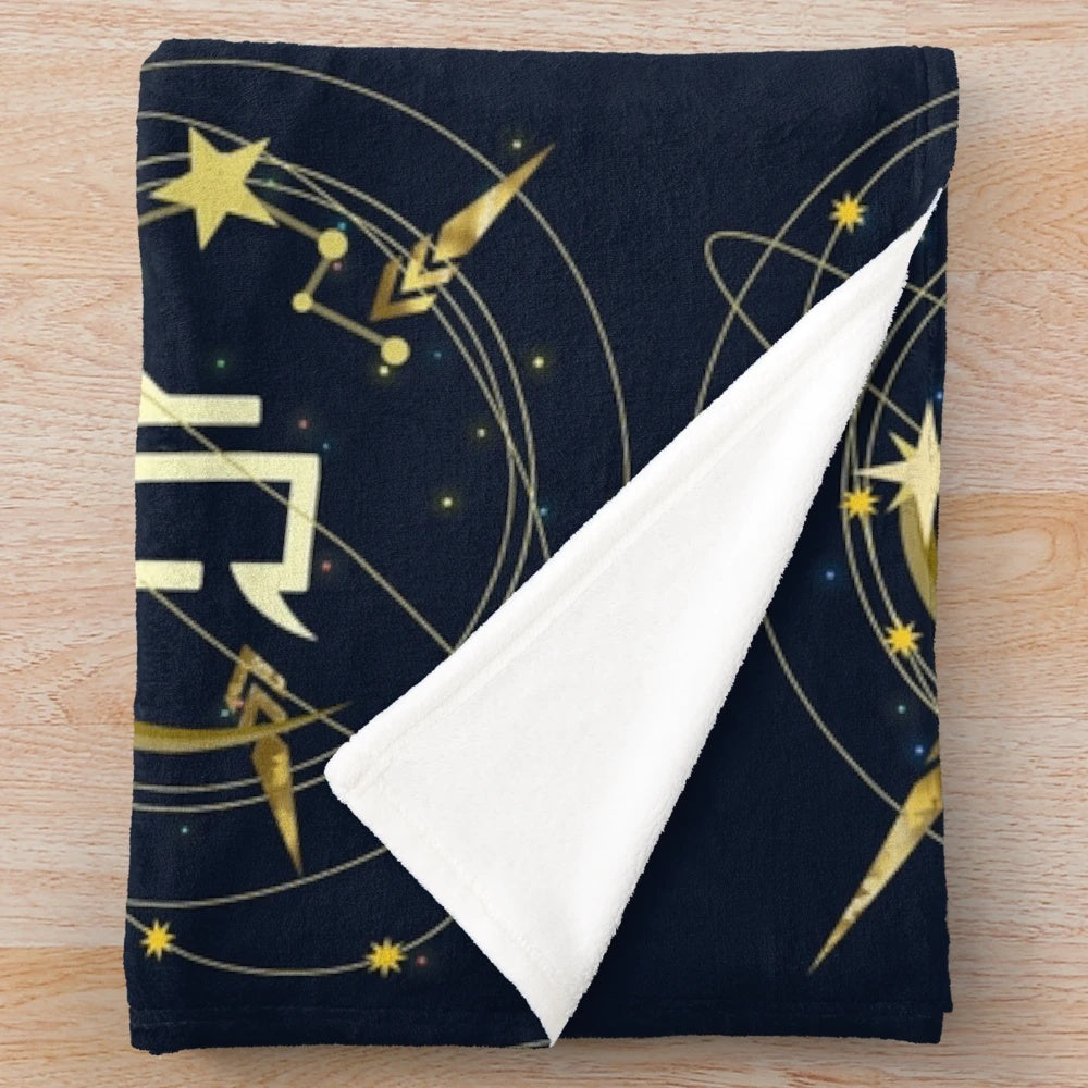 FFXIV Astrologian-themed plush blanket with job class design