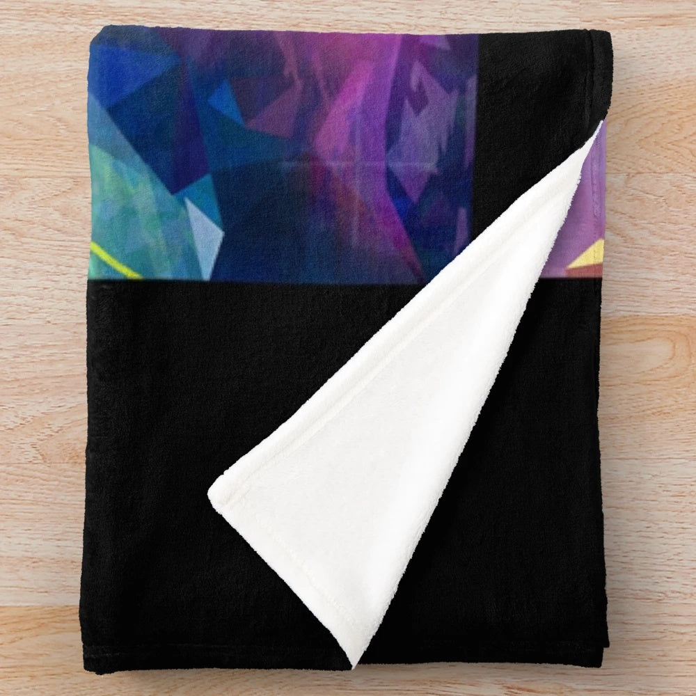 Astroneer inspired plush blanket with game-themed design