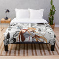 Asuna Inspired Plush Blanket - Soft Anime Themed Throw Pillow for Home Decor
