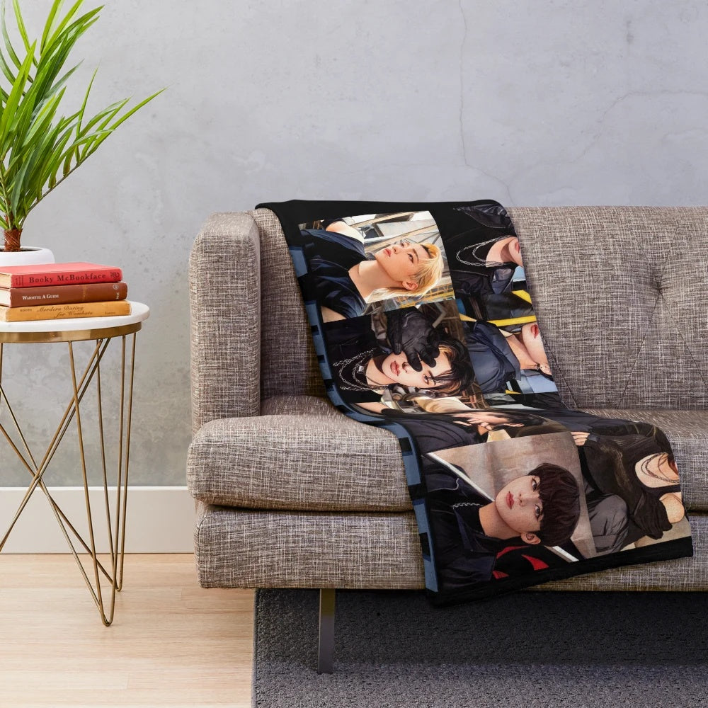 Ateez Plush Blanket - Unofficial Korean Pop Idol Merchandise