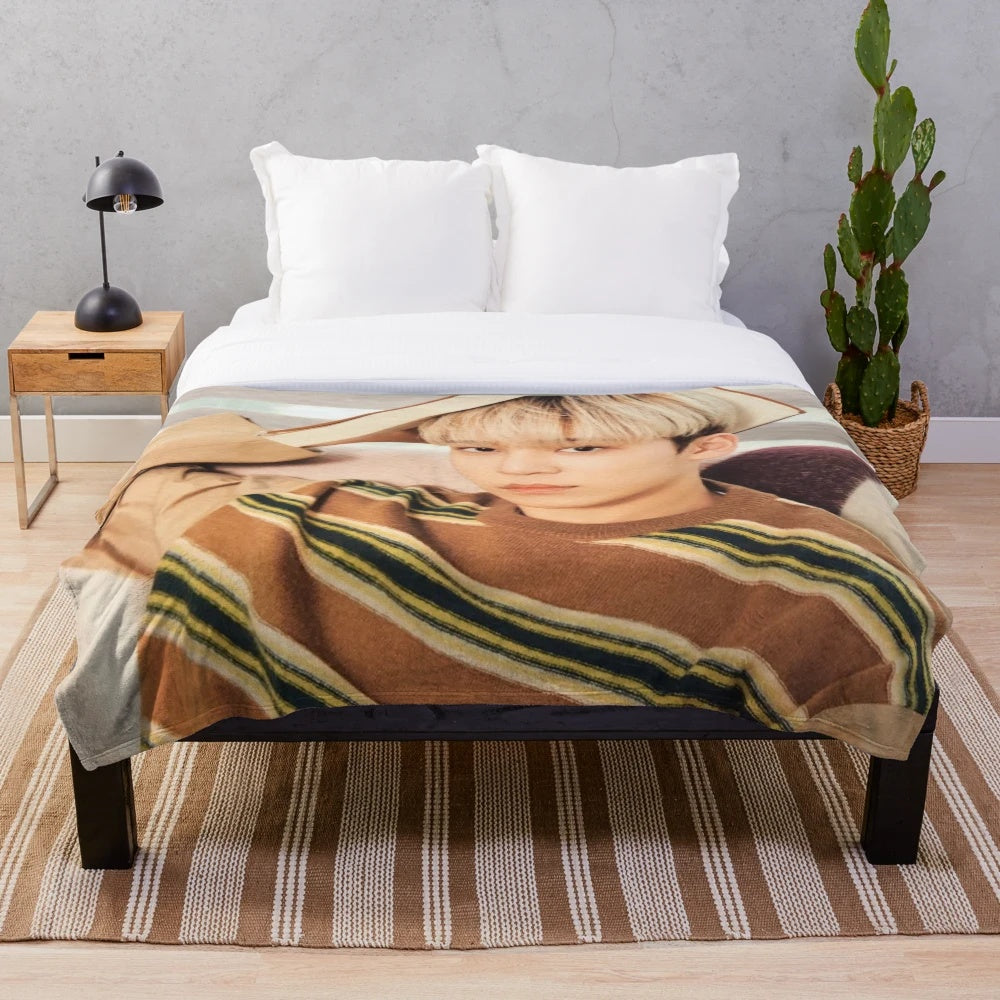 Ateez Yunho Plush Blanket