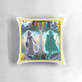 Athena's Tapestry Inspired Pillow - High-Quality Decorative Cushion Featuring Greek Mythology Imagery