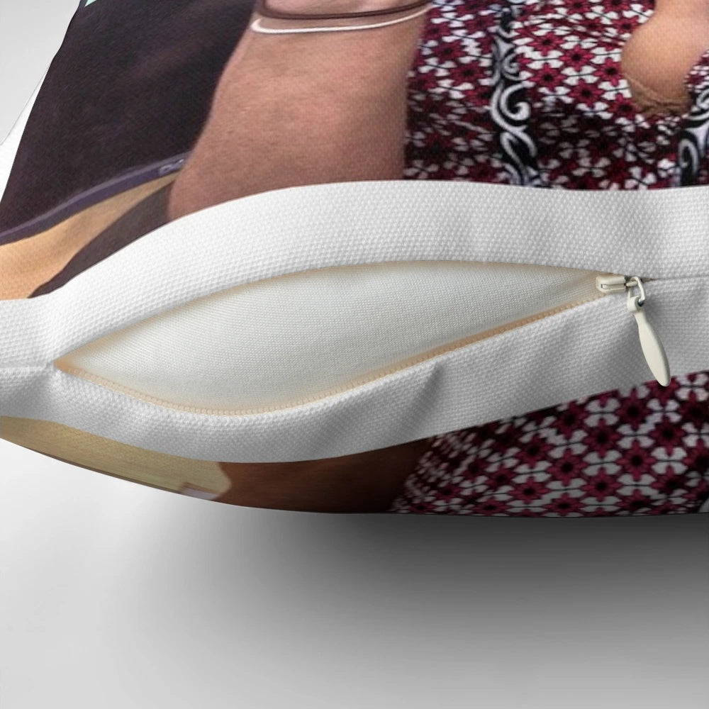 Aubrey Plaza "April Ludgate" character pillow from the TV show Parks and Recreation