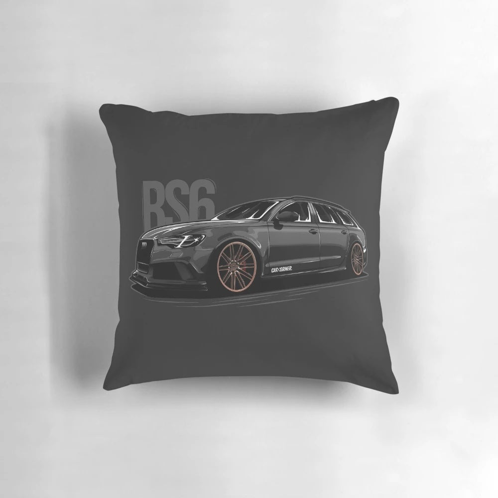 Audi RS6 C7 Car Corner Pillow, featuring a high-quality graphic design for automotive enthusiasts.