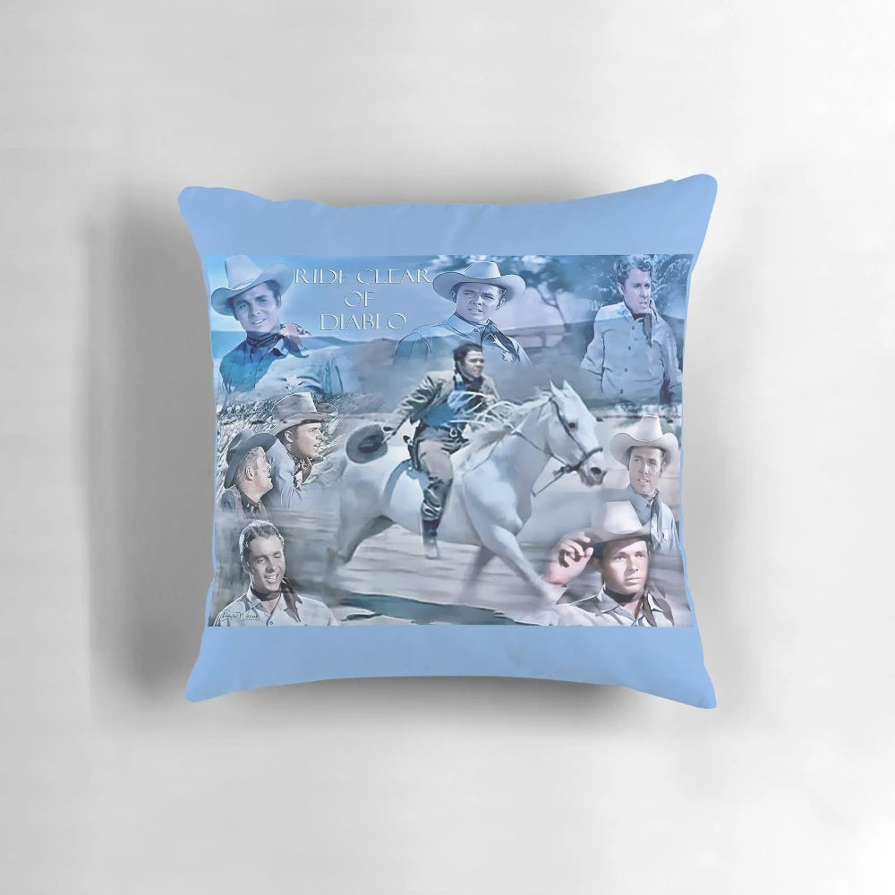 Audie Murphy Ride Clear of Diablo Commemorative Pillow