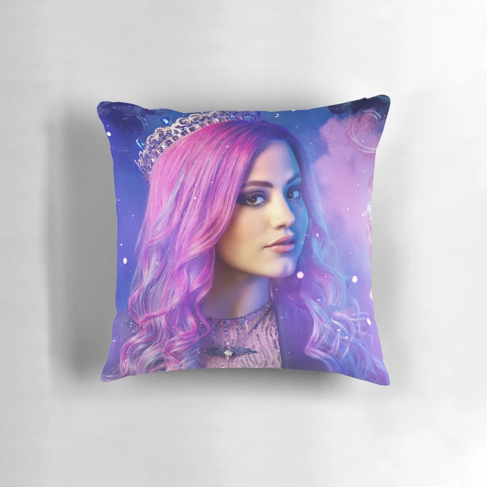 Audrey Descendants 3 Pillow with Pink and Purple Design