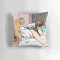 Decorative Pillow Featuring Audrey Hepburn's Character Holly Golightly from the Film Breakfast at Tiffany's