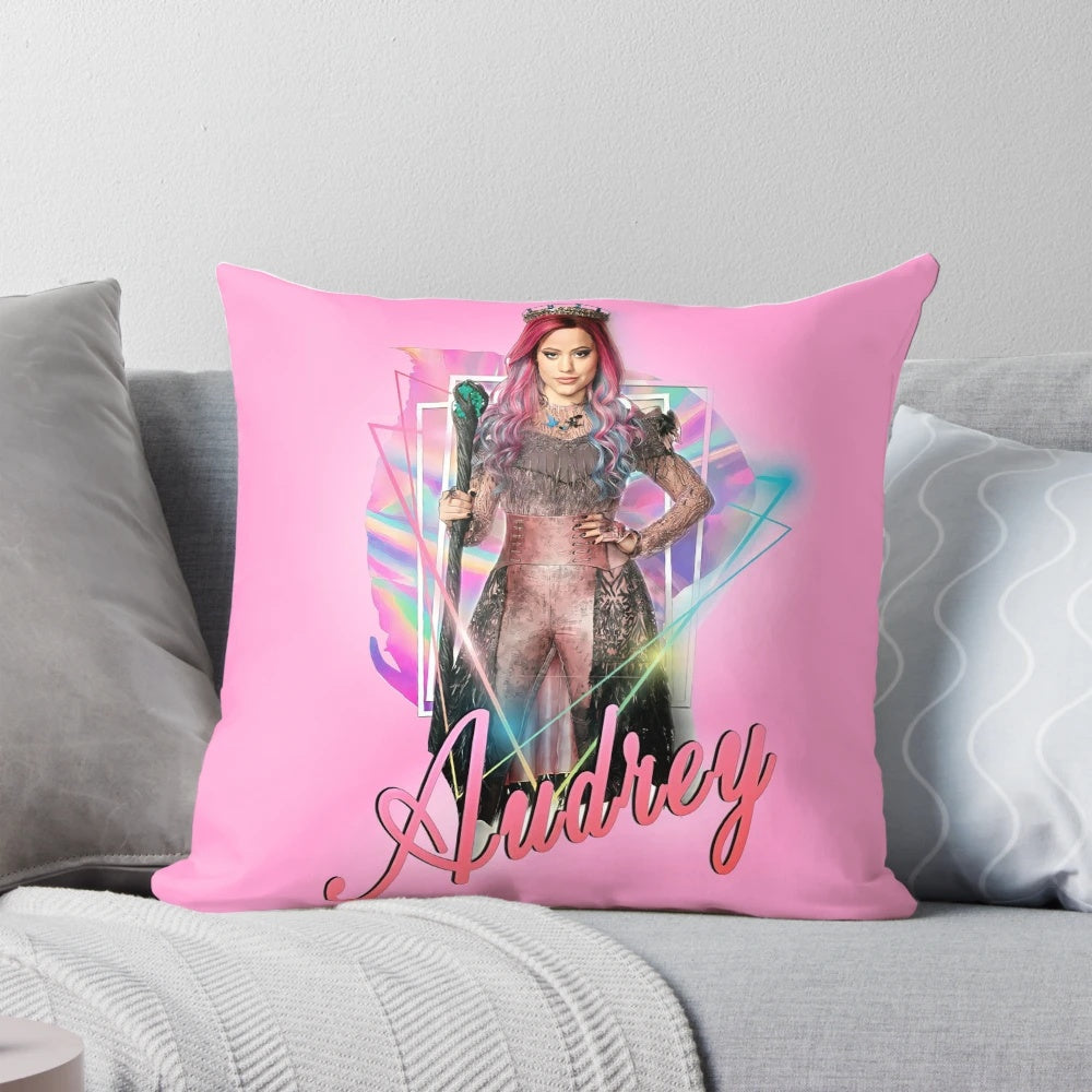 Audrey the Queen of Mean Descendants 3 Pillow with Dove Cameron's character Audrey