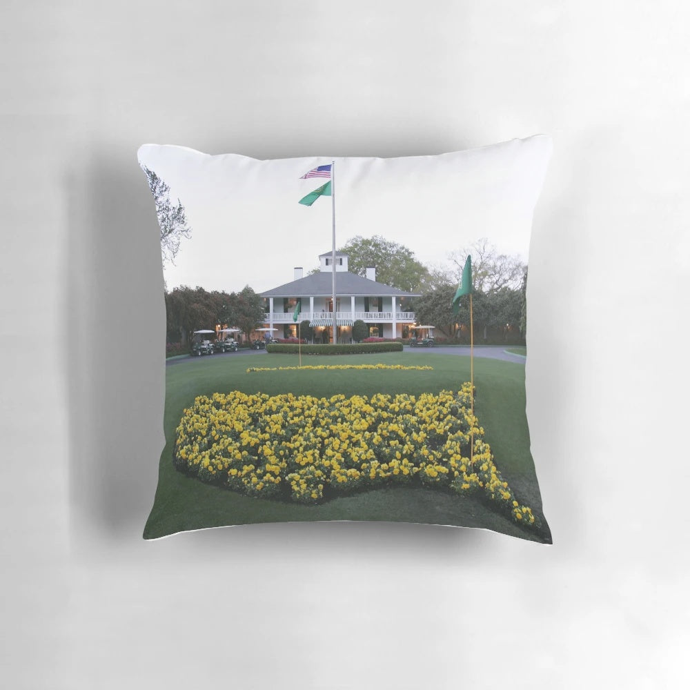 Augusta National Golf Club-themed outdoor throw pillow