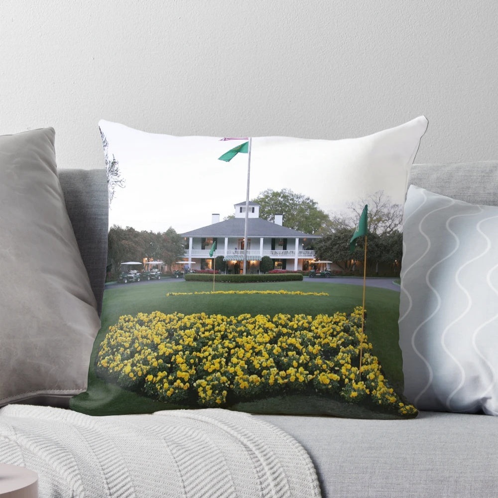 Augusta National Golf Club-themed outdoor throw pillow