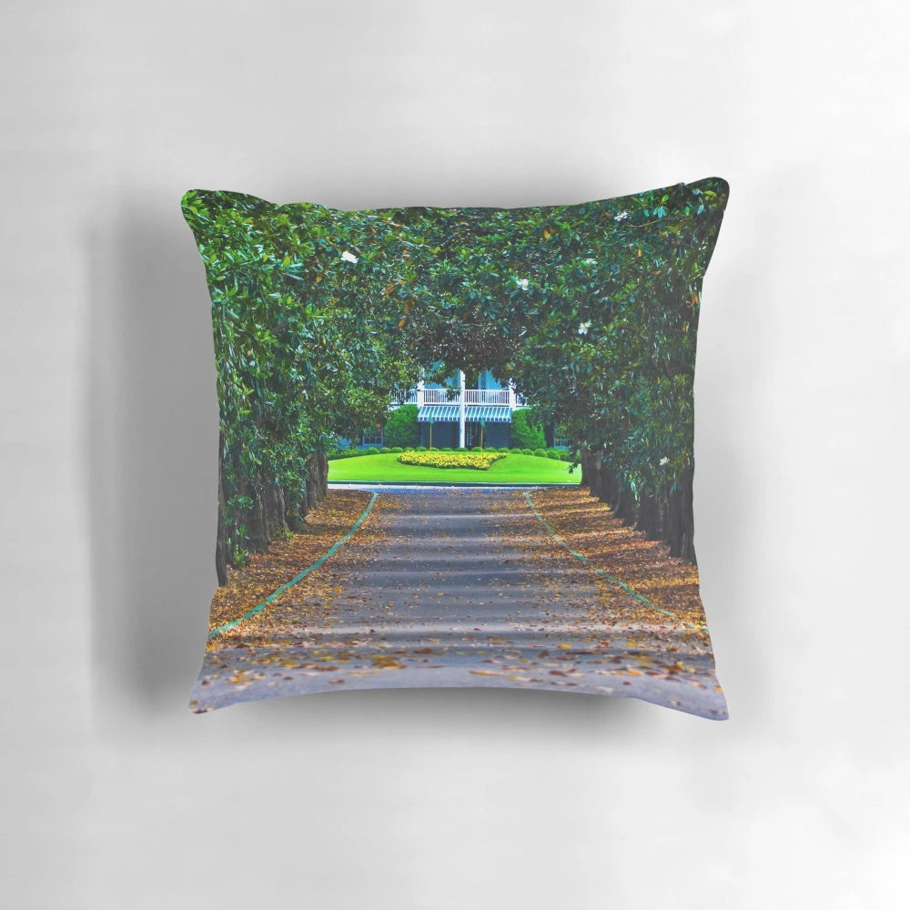Augusta National Golf Club Pillow featuring the iconic course and autumn trees
