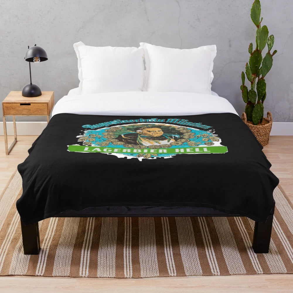 Augustiner Munich Beer Inspired Plush Blanket