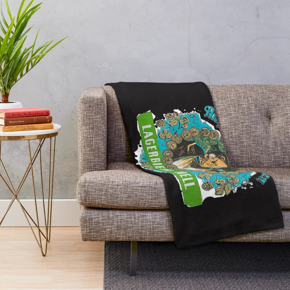 Augustiner Munich Beer Inspired Plush Blanket