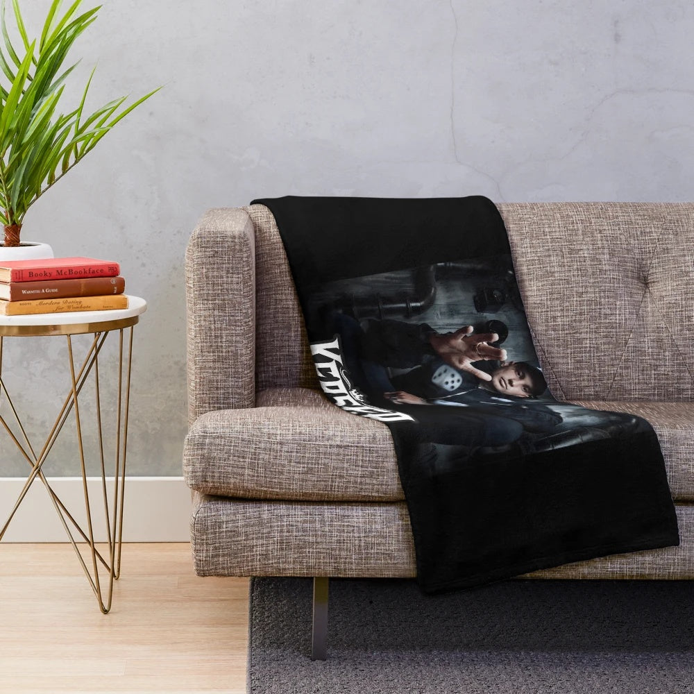 Plush blanket featuring Australian rapper Kerser's "Roll the Dice" album artwork
