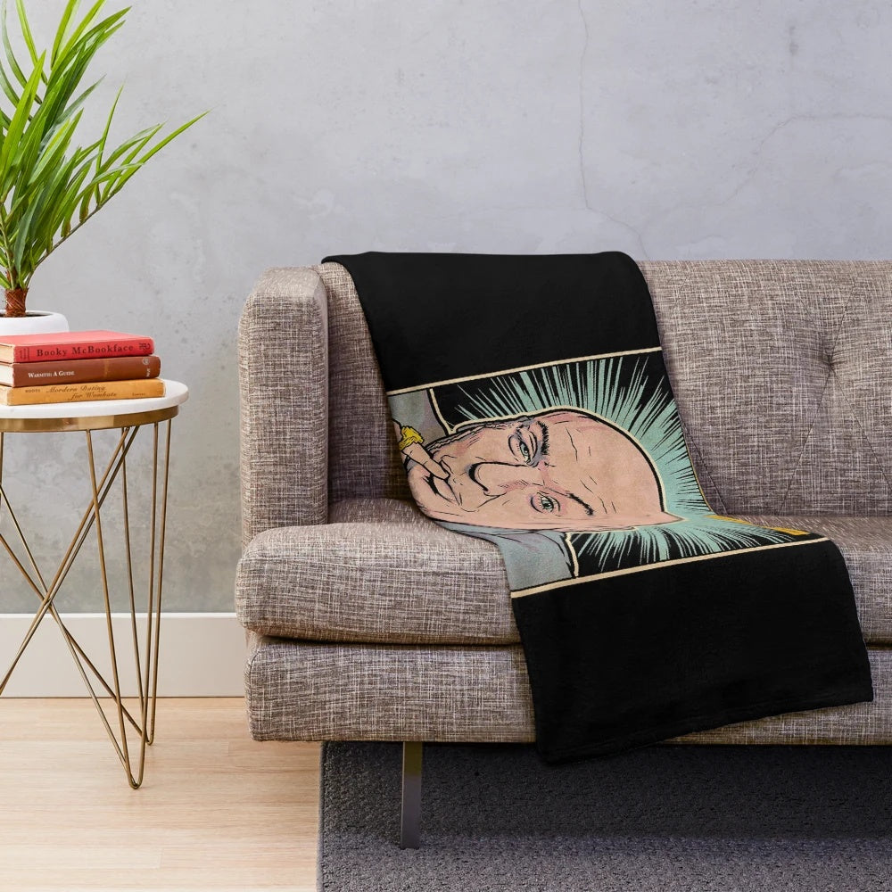 Austin Powers-inspired Dr. Evil character plush blanket