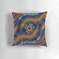 Authentic Aboriginal Art Pillow featuring traditional dreamtime patterns and indigenous symbols