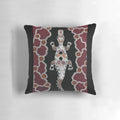 Authentic Aboriginal Art Pillow with Crocodile, Kangaroo, and Emu Designs