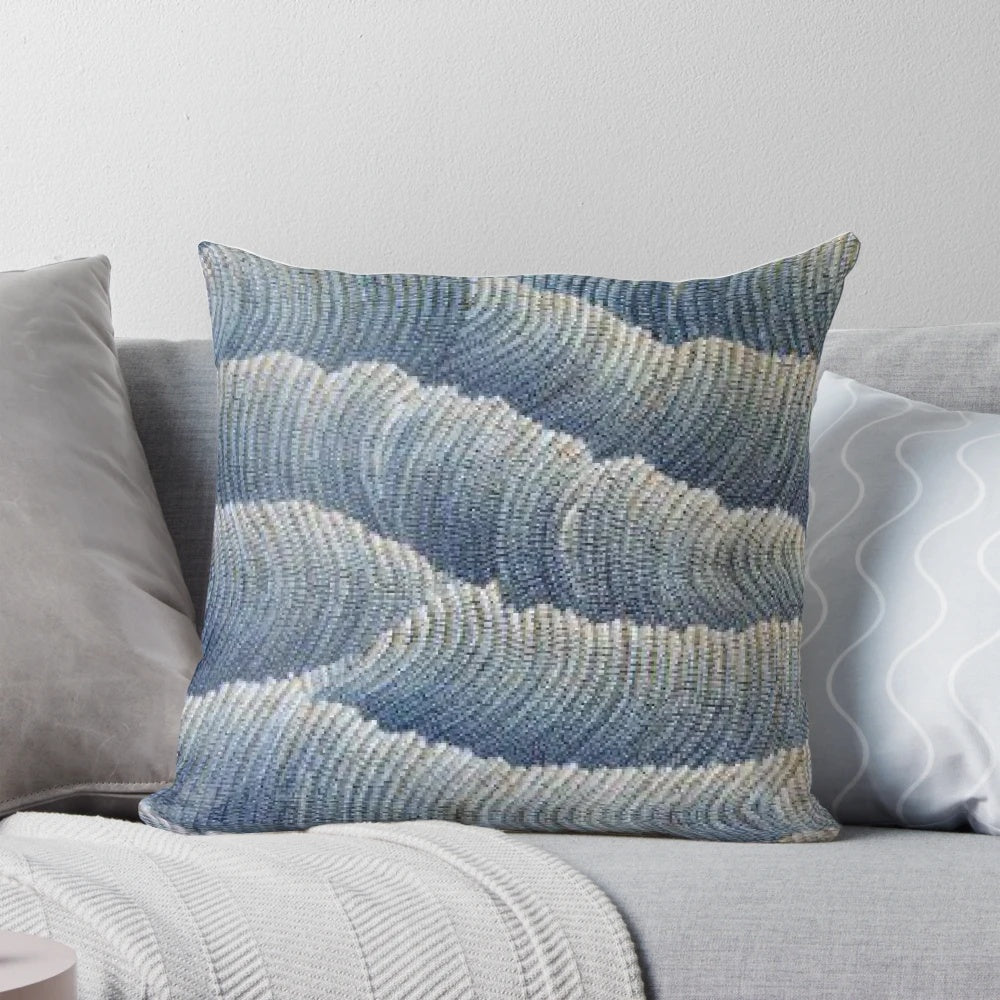 Australian Aboriginal art pillow featuring traditional dot painting designs and indigenous symbols