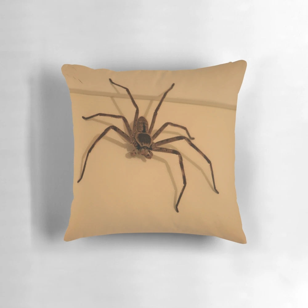 Realistic image of an Australian Huntsman Spider decorative pillow