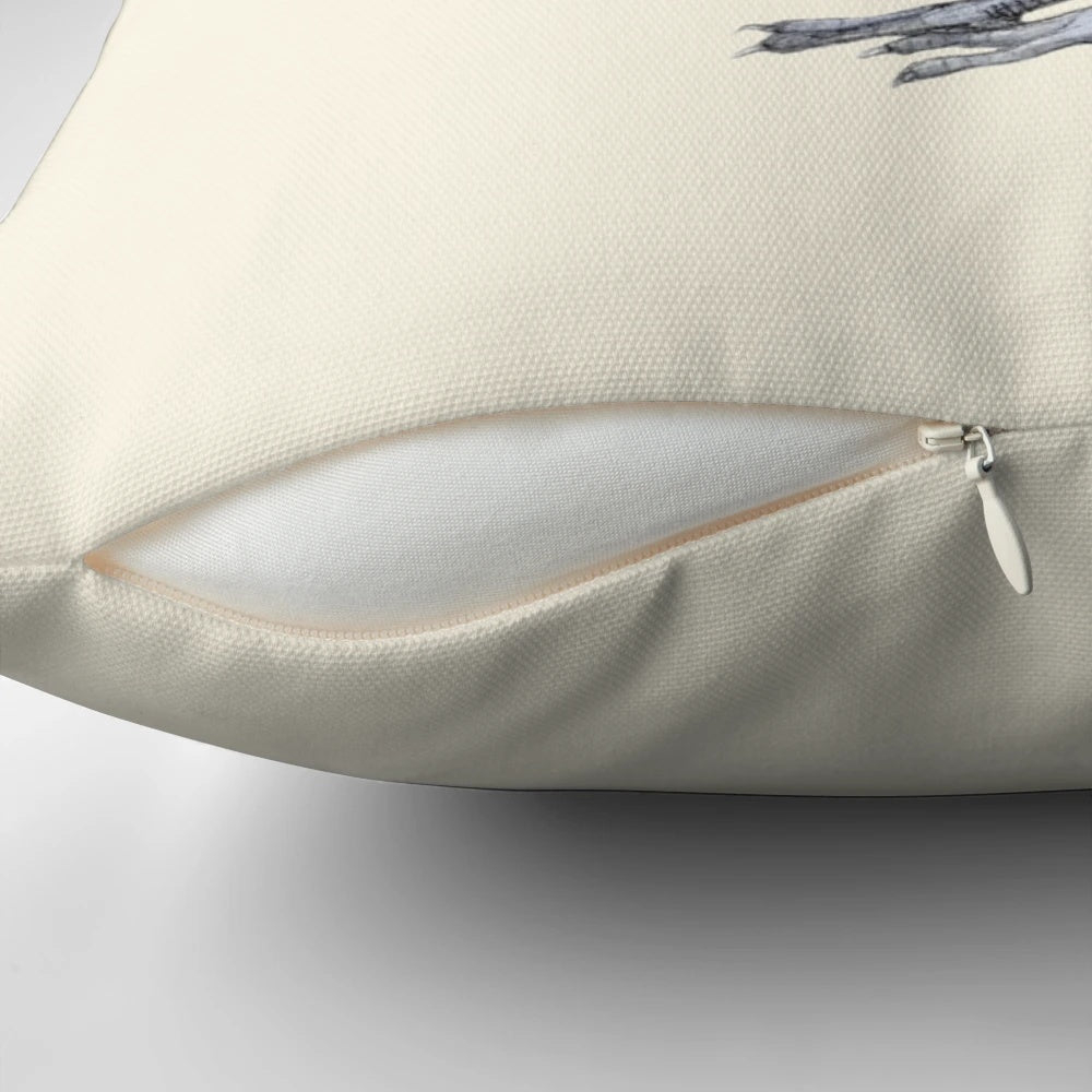 Cozy pillow featuring a charming illustration of a little blue wren, a beloved Australian native bird.